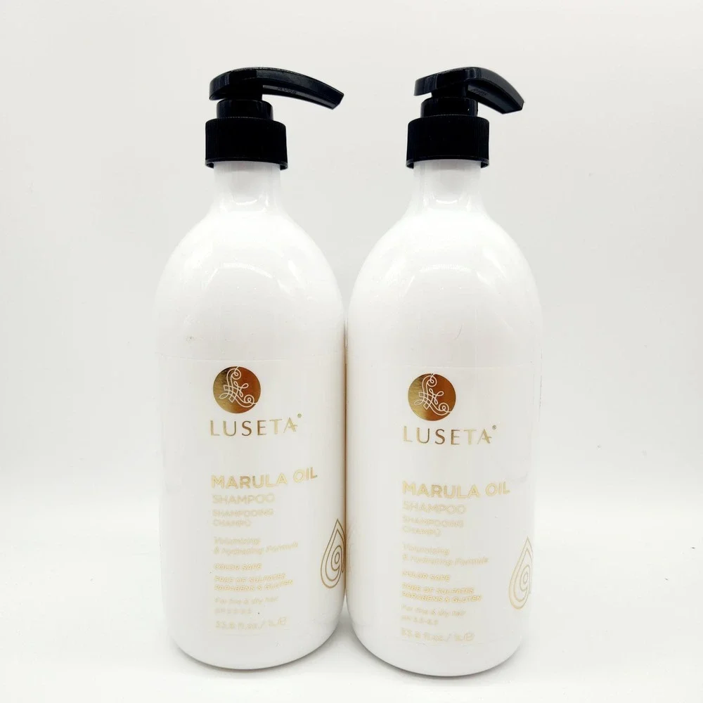2-Pack Luseta Marula Oil Shampoo Volumizing Sulfate Free Dry Fine Hair Clean Car